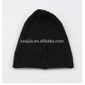 New inverno moda balck acrílico tricotado chapéu beanie